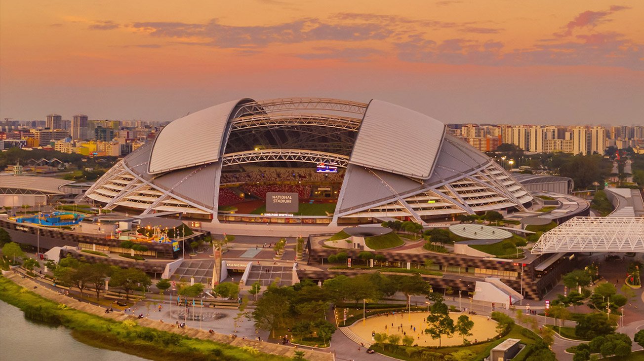 Toiture mobile du stade de Singapour